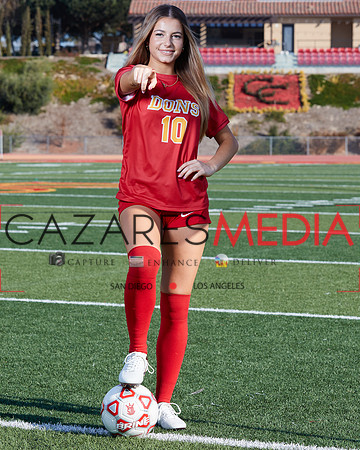 Cathedral Catholic Girls Varisty Soccer Team Media Day