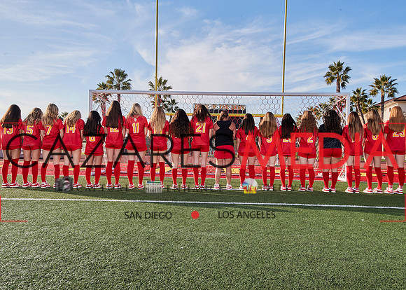 Cathedral Catholic Girls Varisty Soccer Team Media Day