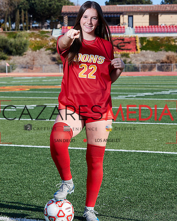 Cathedral Catholic Girls Varisty Soccer Team Media Day