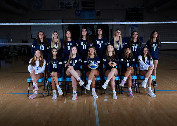 Academy of Our Lady of Peace Girls Varsity Volleyball Team Media Day