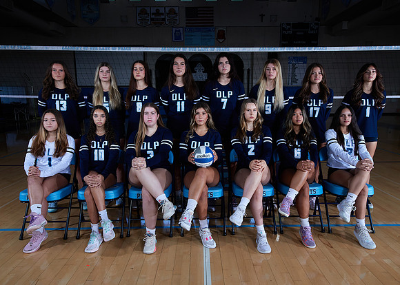 Academy of Our Lady of Peace Girls Varsity Volleyball Team Media Day