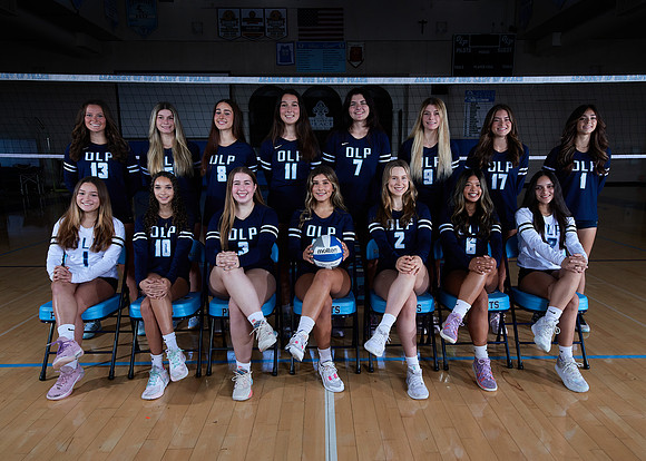 Academy of Our Lady of Peace Girls Varsity Volleyball Team Media Day