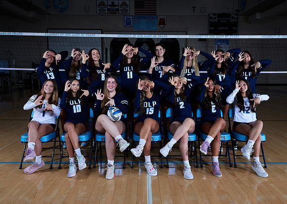 Academy of Our Lady of Peace Girls Varsity Volleyball Team Media Day