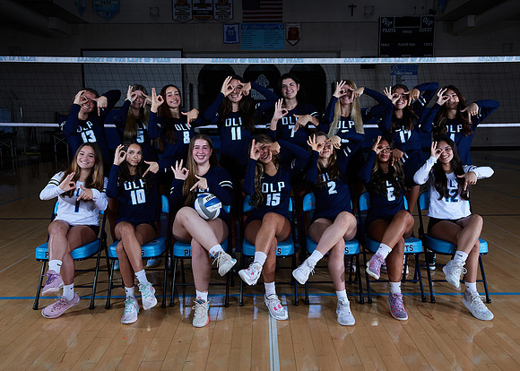 Academy of Our Lady of Peace Girls Varsity Volleyball Team Media Day