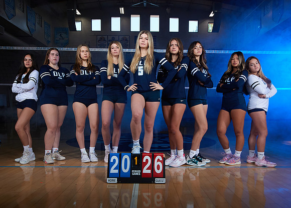 Academy of Our Lady of Peace Girls Varsity Volleyball Team Media Day