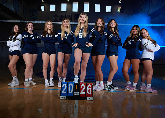 Academy of Our Lady of Peace Girls Varsity Volleyball Team Media Day
