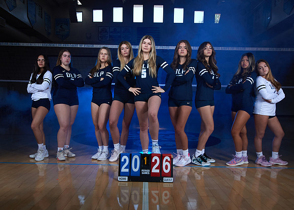 Academy of Our Lady of Peace Girls Varsity Volleyball Team Media Day