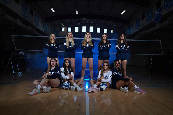 Academy of Our Lady of Peace Girls Varsity Volleyball Team Media Day