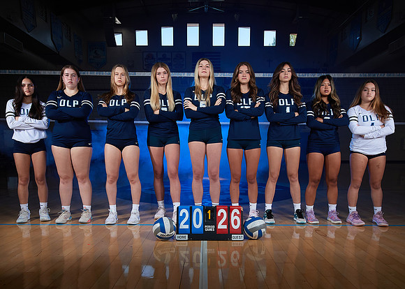 Academy of Our Lady of Peace Girls Varsity Volleyball Team Media Day
