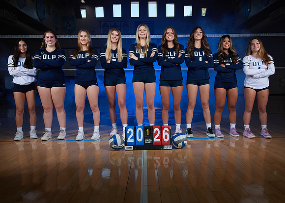 Academy of Our Lady of Peace Girls Varsity Volleyball Team Media Day