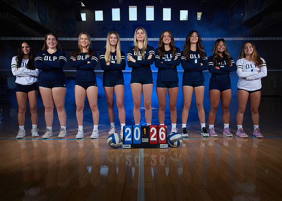 Academy of Our Lady of Peace Girls Varsity Volleyball Team Media Day
