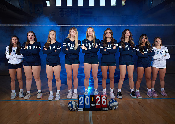 Academy of Our Lady of Peace Girls Varsity Volleyball Team Media Day