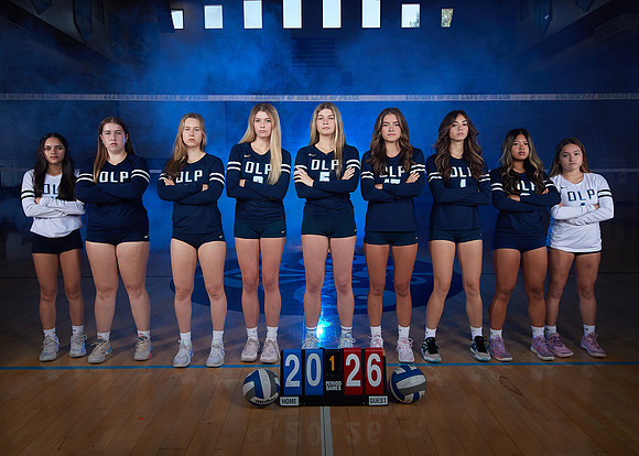 Academy of Our Lady of Peace Girls Varsity Volleyball Team Media Day