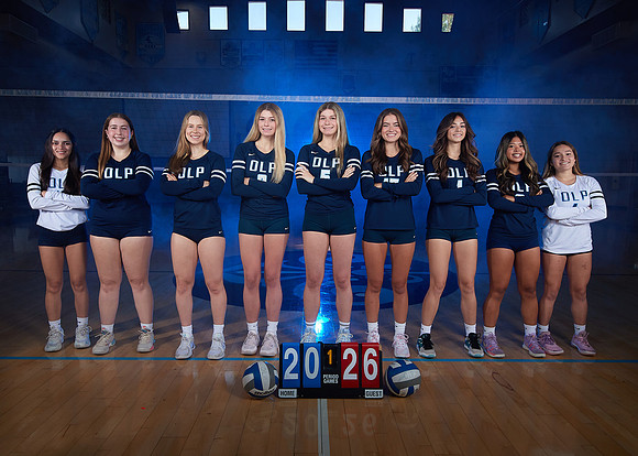 Academy of Our Lady of Peace Girls Varsity Volleyball Team Media Day