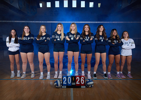 Academy of Our Lady of Peace Girls Varsity Volleyball Team Media Day