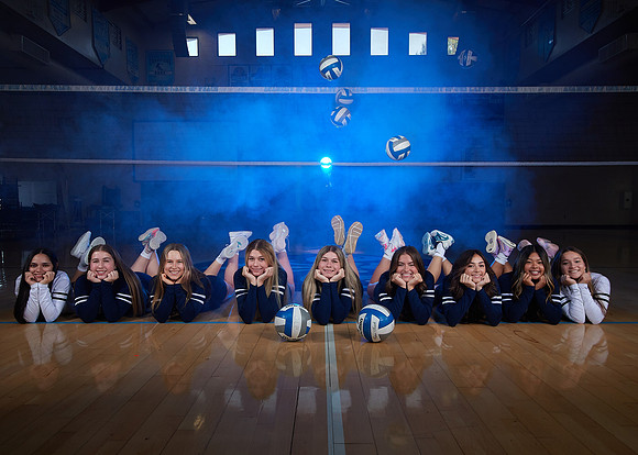 Academy of Our Lady of Peace Girls Varsity Volleyball Team Media Day