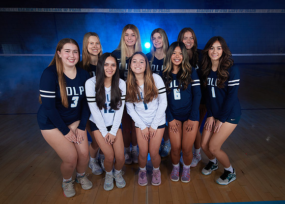 Academy of Our Lady of Peace Girls Varsity Volleyball Team Media Day