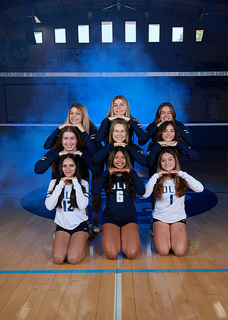 Academy of Our Lady of Peace Girls Varsity Volleyball Team Media Day
