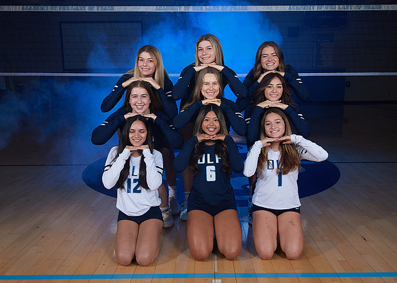 Academy of Our Lady of Peace Girls Varsity Volleyball Team Media Day