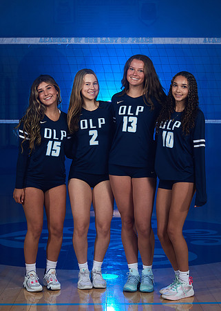 Academy of Our Lady of Peace Girls Varsity Volleyball Team Media Day
