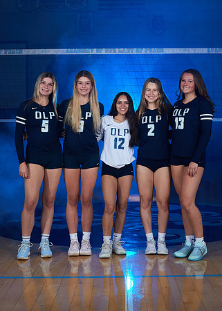 Academy of Our Lady of Peace Girls Varsity Volleyball Team Media Day