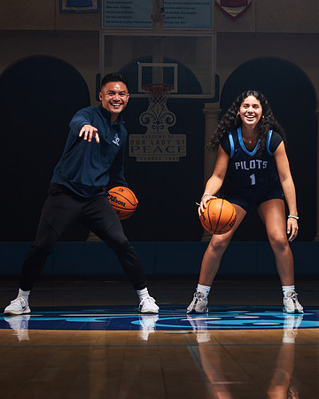 Academy of Our Lady of Peace Varsity Basketball Team Media Day