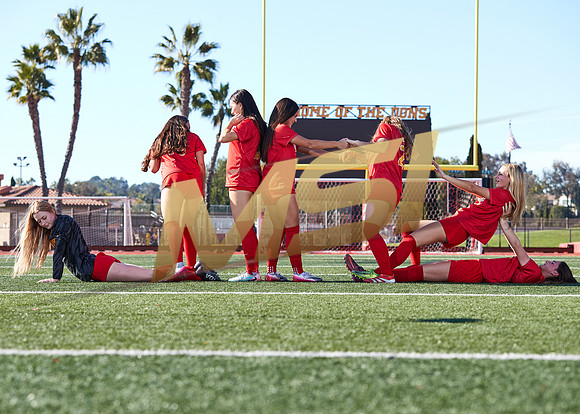 Cathedral Catholic Girls Varsity Soccer Team Media Day