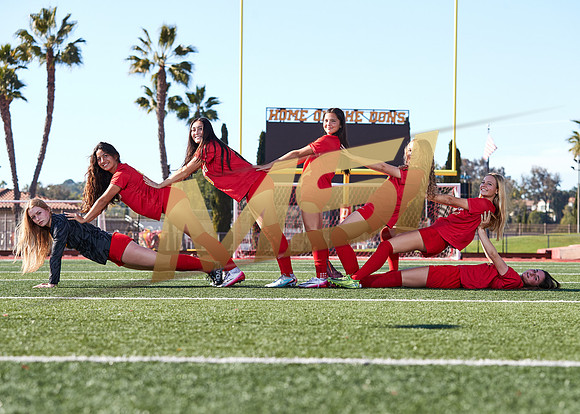 Cathedral Catholic Girls Varsity Soccer Team Media Day