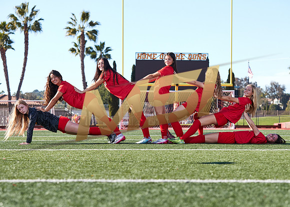 Cathedral Catholic Girls Varsity Soccer Team Media Day