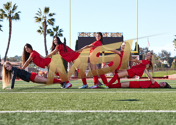 Cathedral Catholic Girls Varsity Soccer Team Media Day