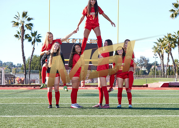 Cathedral Catholic Girls Varsity Soccer Team Media Day
