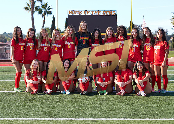 Cathedral Catholic Girls Varsity Soccer Team Media Day