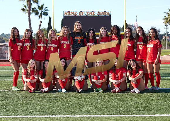 Cathedral Catholic Girls Varsity Soccer Team Media Day