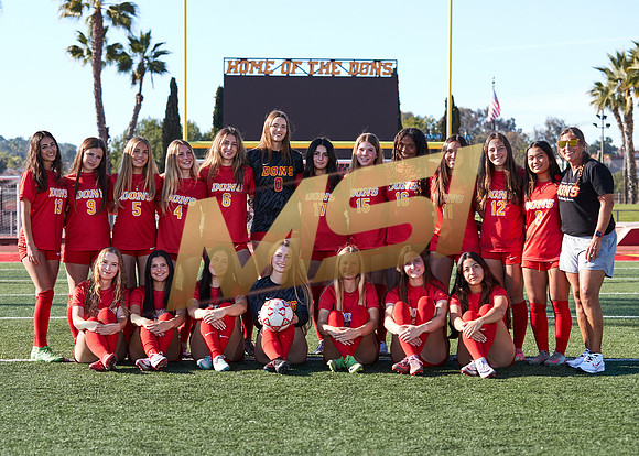 Cathedral Catholic Girls Varsity Soccer Team Media Day