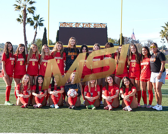 Cathedral Catholic Girls Varsity Soccer Team Media Day