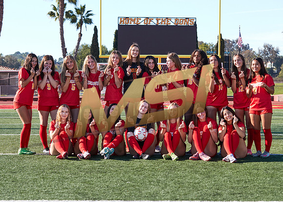 Cathedral Catholic Girls Varsity Soccer Team Media Day