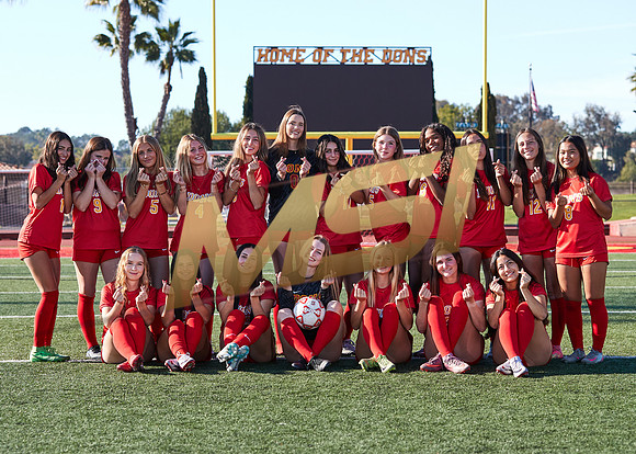 Cathedral Catholic Girls Varsity Soccer Team Media Day