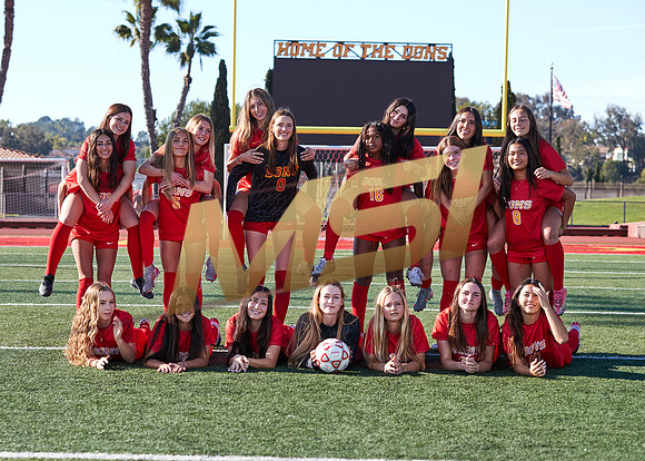 Cathedral Catholic Girls Varsity Soccer Team Media Day