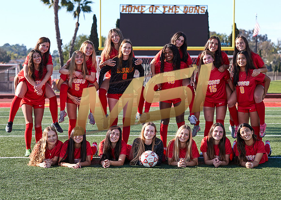 Cathedral Catholic Girls Varsity Soccer Team Media Day