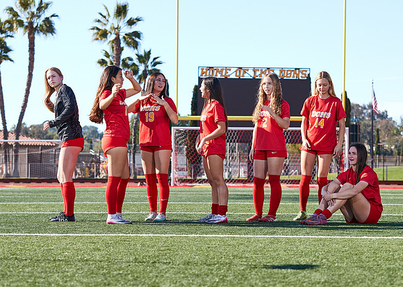 Cathedral Catholic Girls Varsity Soccer Team Media Day