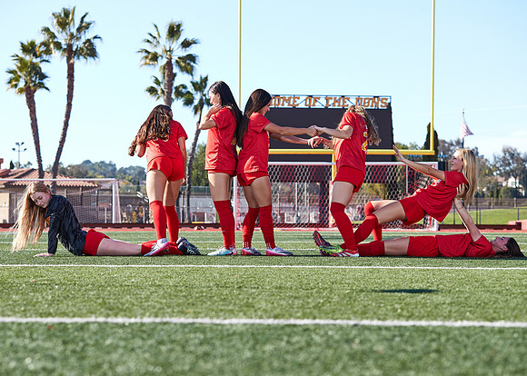 Cathedral Catholic Girls Varsity Soccer Team Media Day
