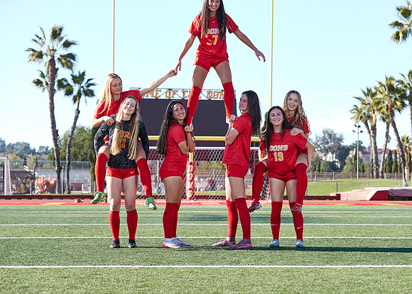 Cathedral Catholic Girls Varsity Soccer Team Media Day