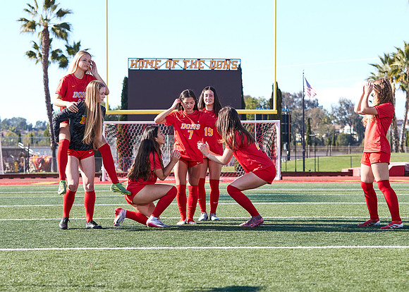 Cathedral Catholic Girls Varsity Soccer Team Media Day