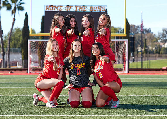 Cathedral Catholic Girls Varsity Soccer Team Media Day