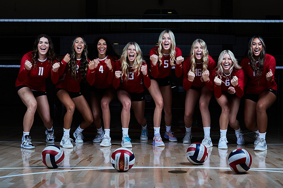 2023 Catherdal Catholic Girls Varsity Volleyball Team