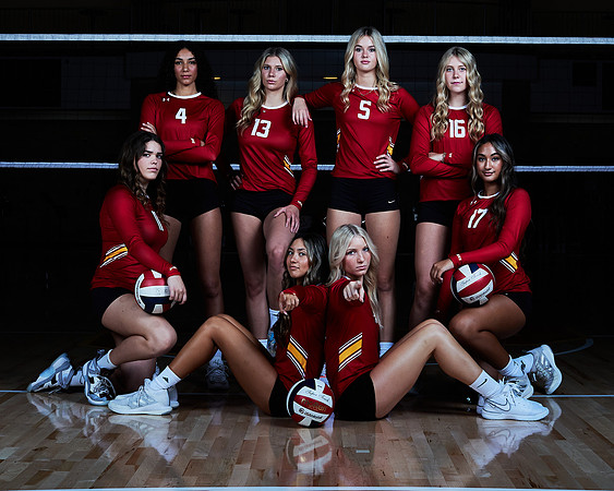 2023 Catherdal Catholic Girls Varsity Volleyball Team