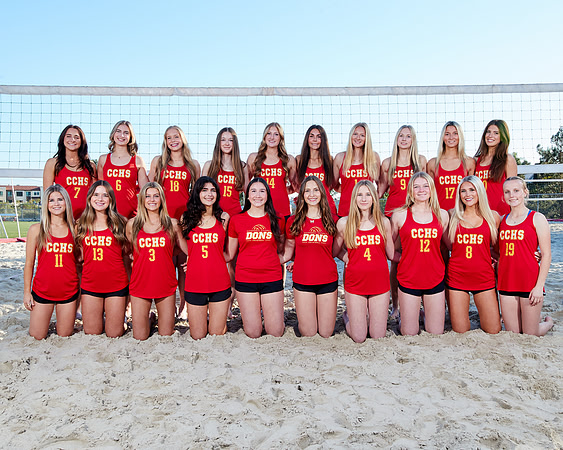 Catherdal Catholic Girls Beach Volleyball Team Media Day