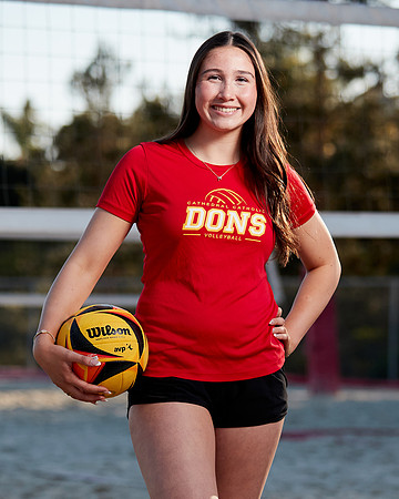 Catherdal Catholic Girls Beach Volleyball Team Media Day