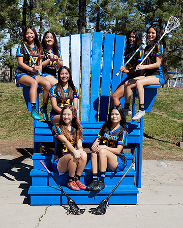 Mira Mesa High School Senior Girls Lacrosee Team Media Day