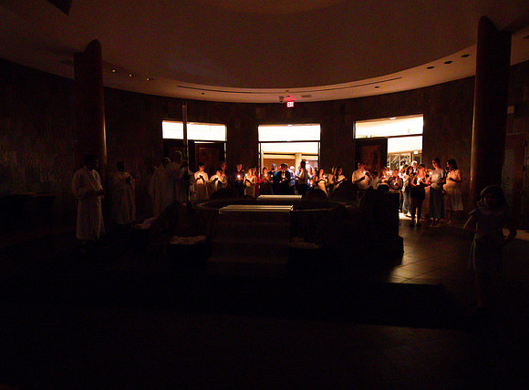 Holy Saturday At the Easter Vigil in the Holy Night of Easter at St. Patrick Community Church